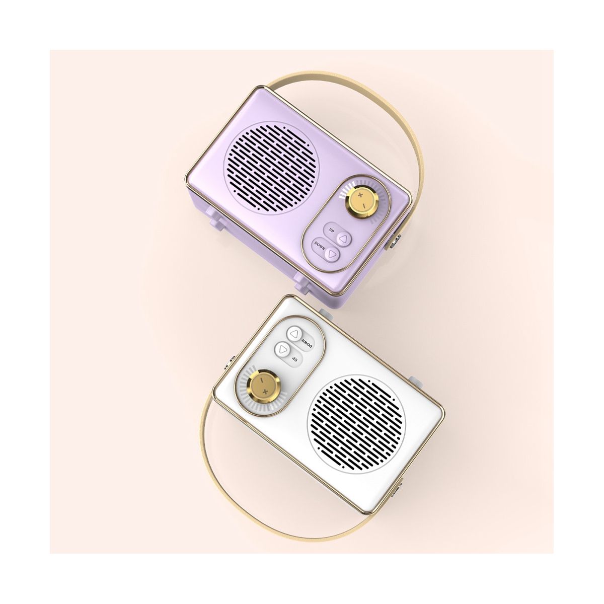 Bluetooth Speaker Classical Retro Music Player Sound Stereo Portable Mini Travel Music Player Purple