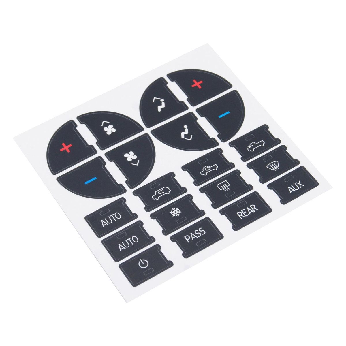 AC Dash Button Sticker Repair Kit AC Panel Decals & Radio Button Repair Decal Set Replacement for Chevrolet GMC Tahoe 2007-2015