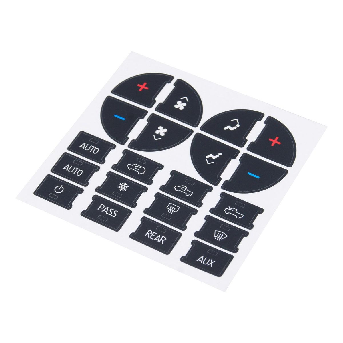 AC Dash Button Sticker Repair Kit AC Panel Decals & Radio Button Repair Decal Set Replacement for Chevrolet GMC Tahoe 2007-2015