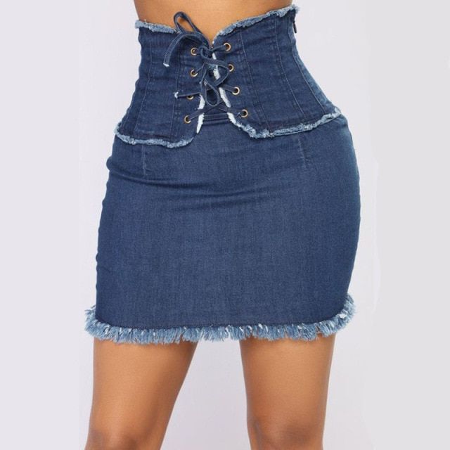 Sexy Women Denim High Waist Mini Skirt Shorts Jeans Girls Ladies Explosive