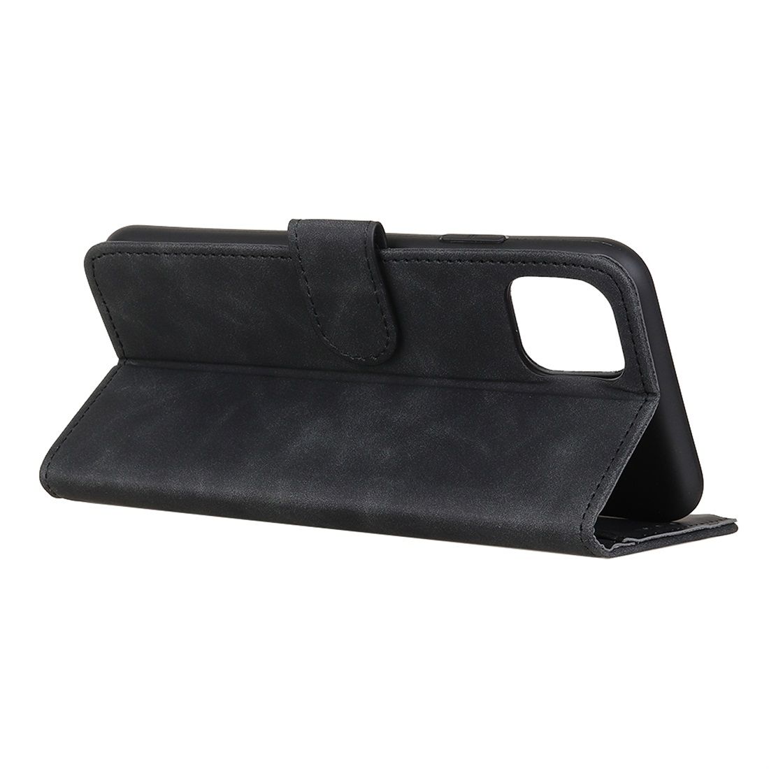 For IPhone 11 Pro Retro Texture PU + TPU Horizontal Flip Leather Case With Holder & Card Slots & Wallet(Black)