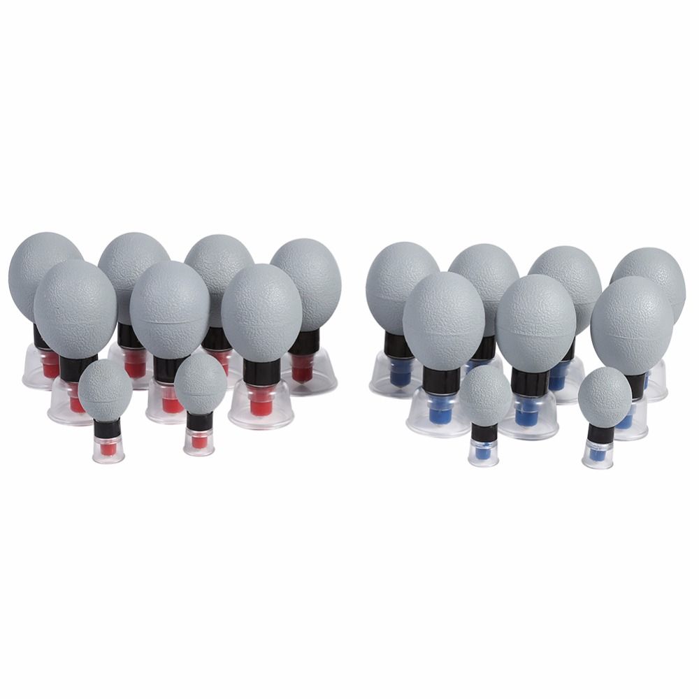 Suction & Vacuum Detox Cup Body Moxibustion Cupping Massager 18PC/12PC/8PCs Set Acupuncture Cupping Magnetic Meridian Therapy