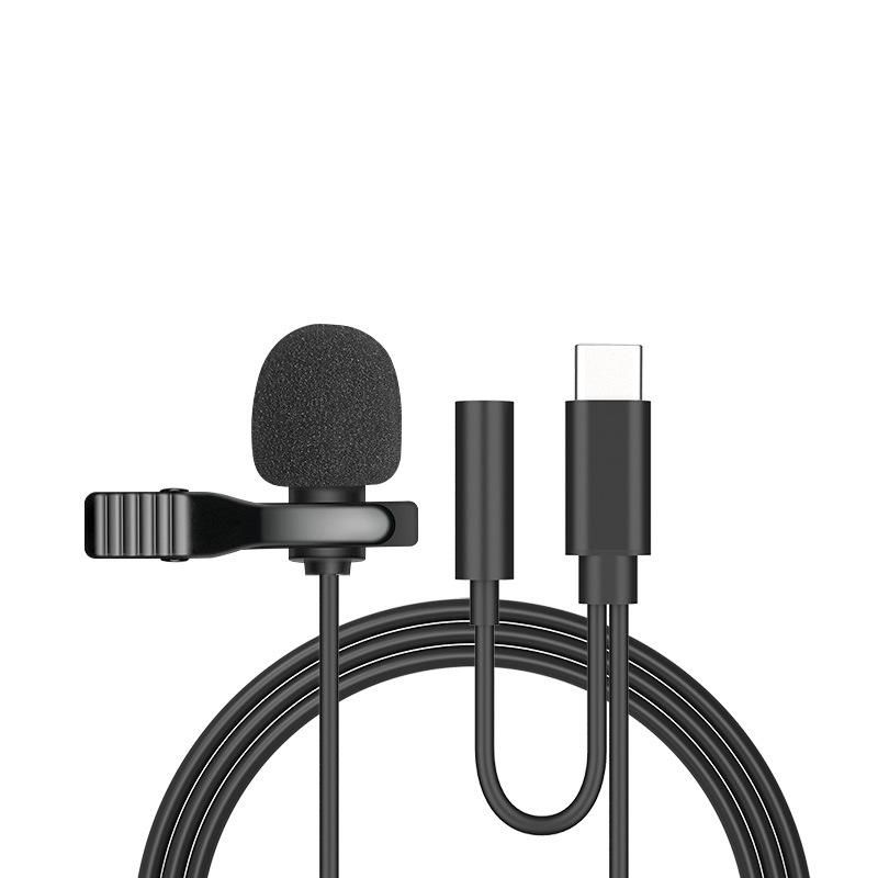 Mini Microphone for iPhone Portable Clip-on Lapel Microphone For iPhone iPad Xiaomi Android Smartphone DSLR Camera PC Laptops