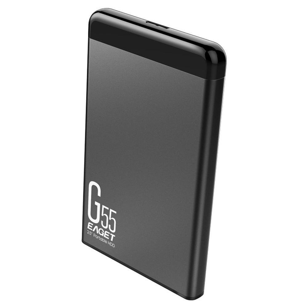 EAGET G55 2TB USB3.0 Mobile Hard Disk 2.5 inch Metal Mobile HDD High-speed Stable Shockproof Hard Drive Wide Compatibility