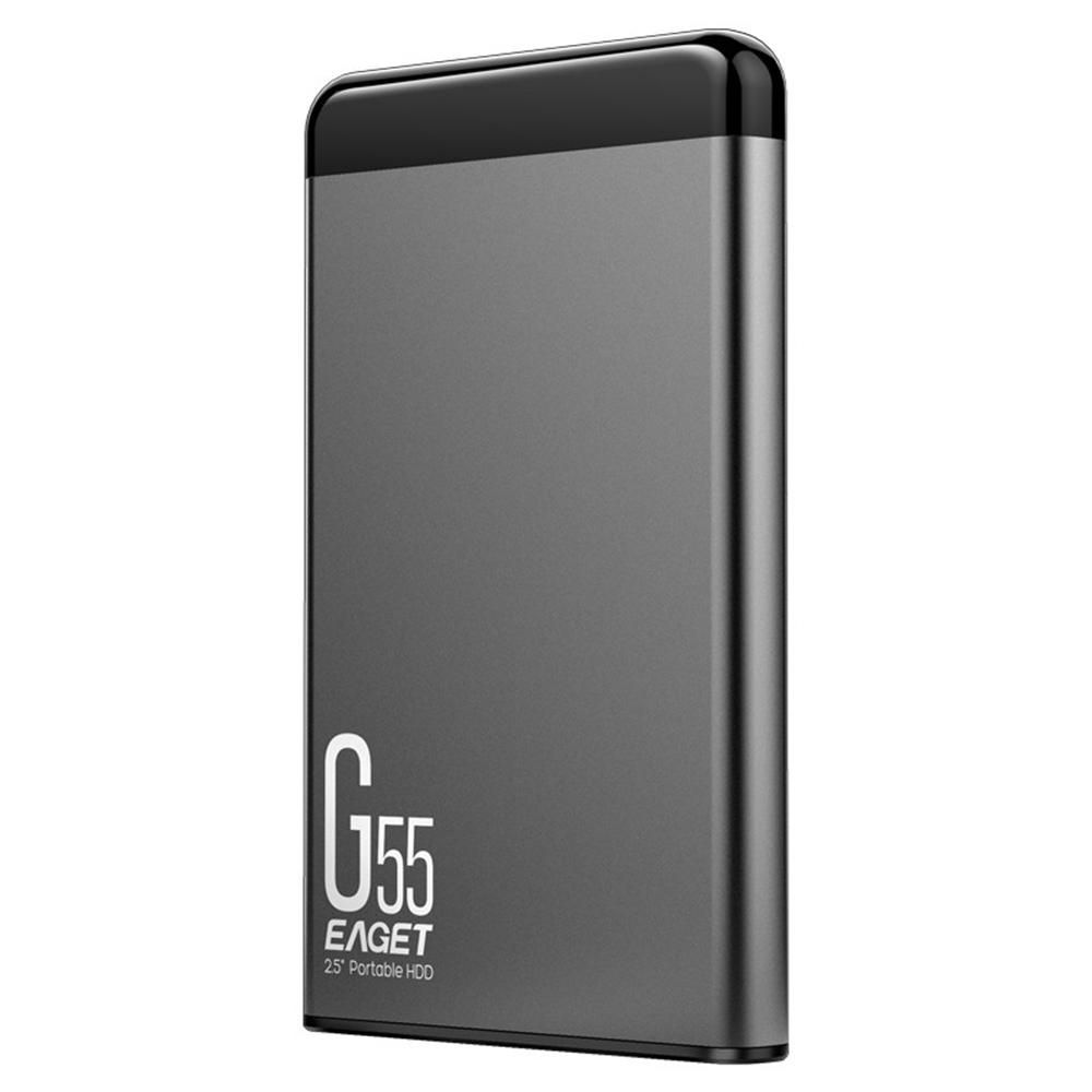 EAGET G55 2TB USB3.0 Mobile Hard Disk 2.5 inch Metal Mobile HDD High-speed Stable Shockproof Hard Drive Wide Compatibility