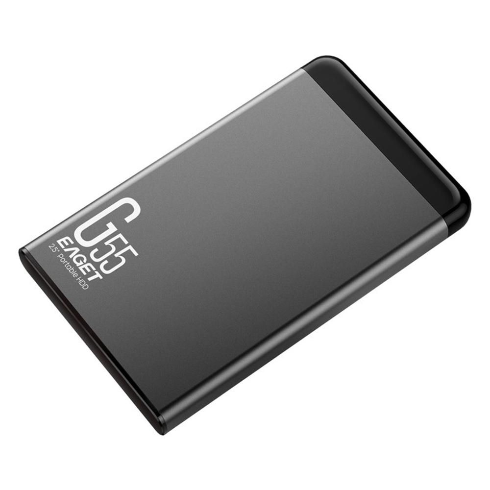 EAGET G55 2TB USB3.0 Mobile Hard Disk 2.5 inch Metal Mobile HDD High-speed Stable Shockproof Hard Drive Wide Compatibility