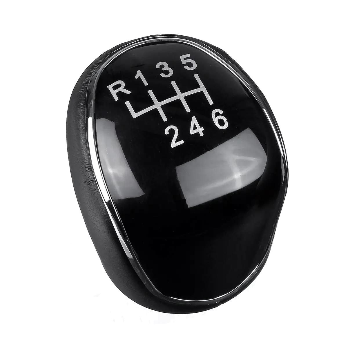 6 Speed Leather Gear Shift Knob Shift Lever Gaitor Boot Cover for Ford Mondeo IV S-MAX C-MAX Transit Focus MK3 MK4 Kuga