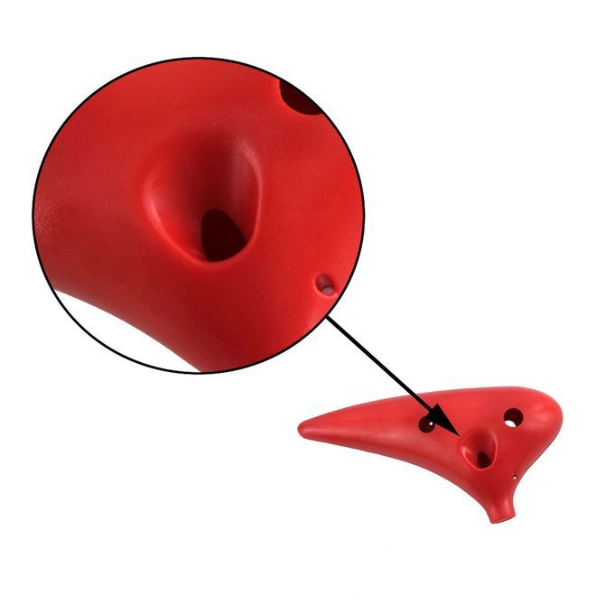 12 Hole Alto C Ocarina Vessel Flute ABS Material Sweet
