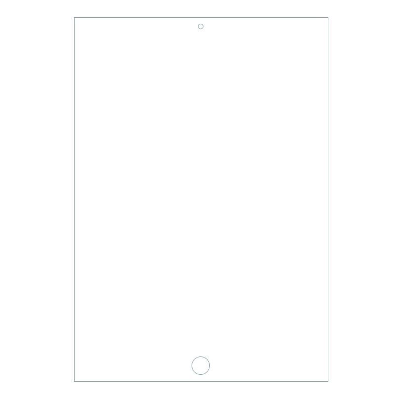 Tempered Glass Screen Protector for Apple iPad Pro 2016/2017 (12.9 Inches), 9H Hardness (Right Angle Side)