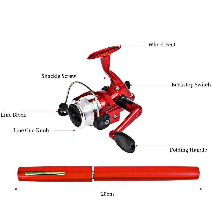 Aluminum Alloy Spinning Ultralight Feeder Fish Pole