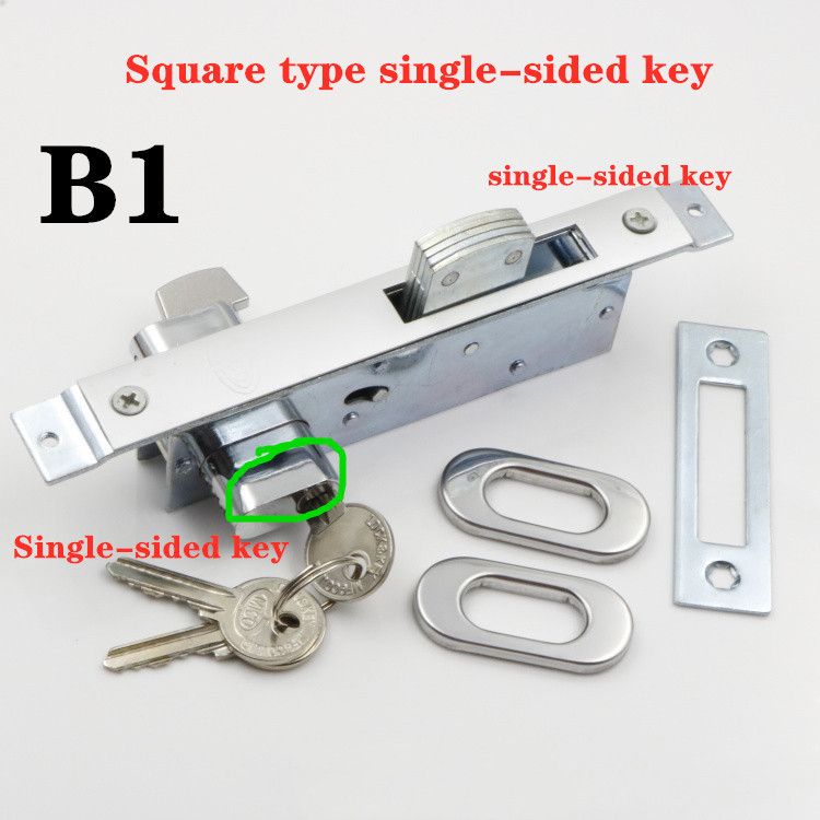 Framed Glass Door Lock, Aluminum Alloy Door Lock, Sliding
