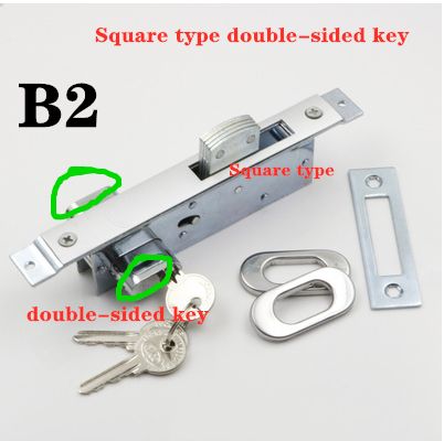 Framed Glass Door Lock, Aluminum Alloy Door Lock, Sliding