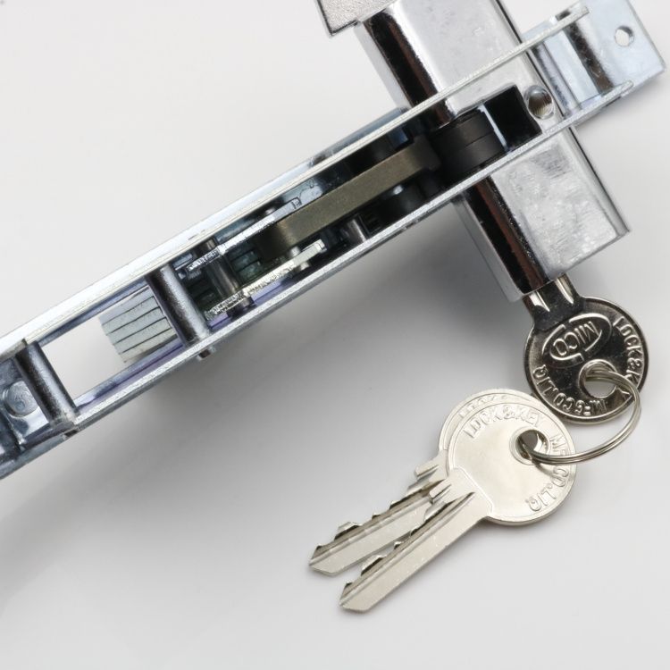 Framed Glass Door Lock, Aluminum Alloy Door Lock, Sliding
