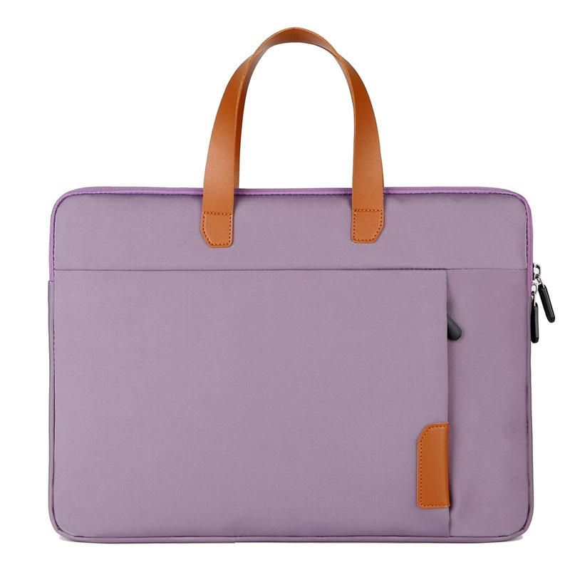 Simple tablet case 13/15 inch notebook portable business briefcase liner computer bag 13 inch light purple