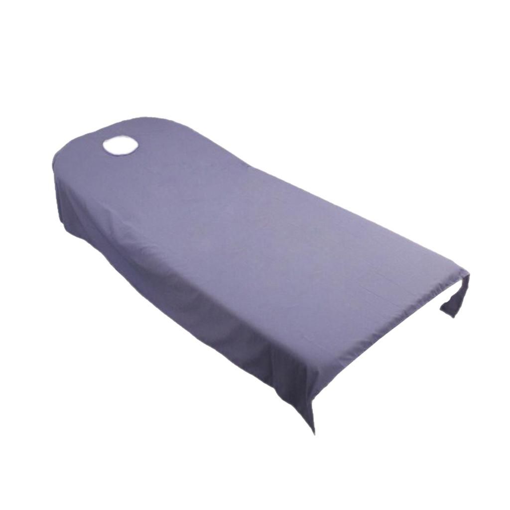 2pcs Soft Polyester Beauty SPA Bed Table Cover Sheet
