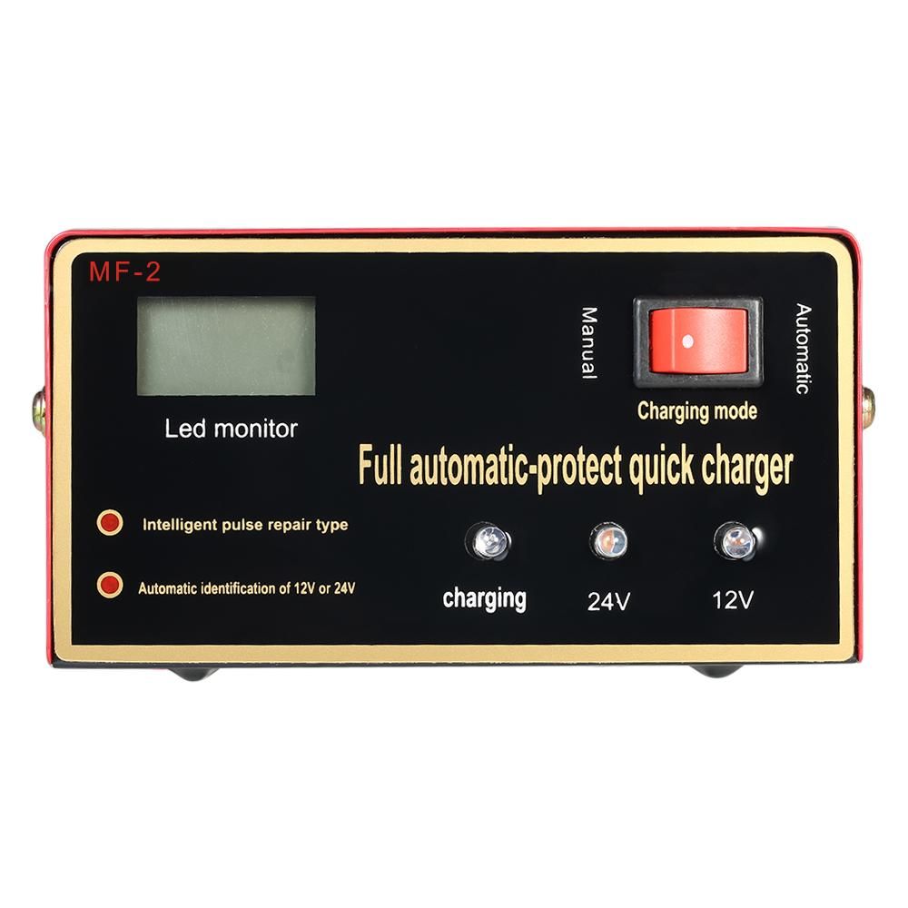 12V/24V Intelligent Automatic LED Charger Pulse Repair Type Maintainer for Lead Acid Battery and Lithium Battery 140W AC220V
