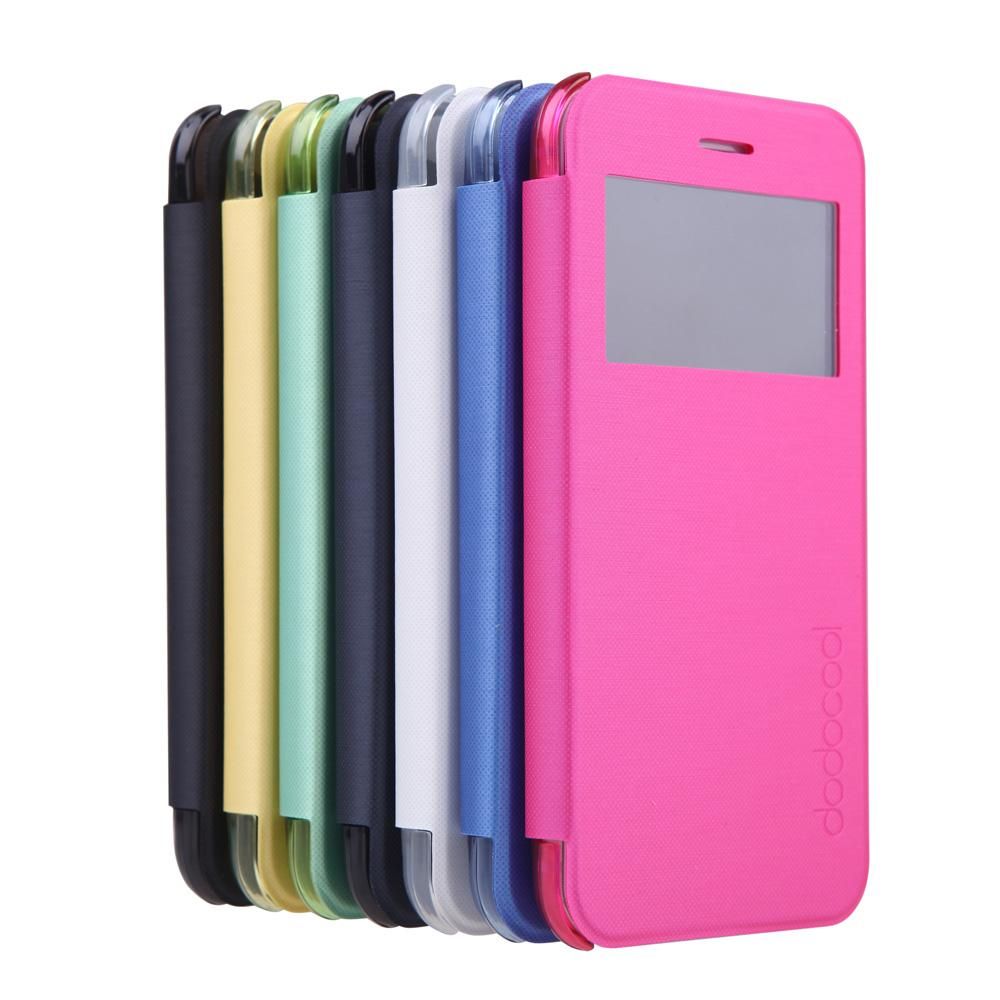 dodocool Flip PU Leather Ultra Slim Case Cover Single View Window for 4.7