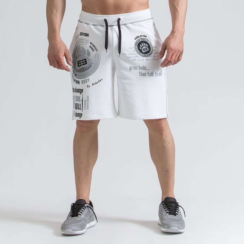 Mens Cotton Shorts Calf-length Gyms Fitness Bodybuilding Casual Joggers Workout Sporting Short