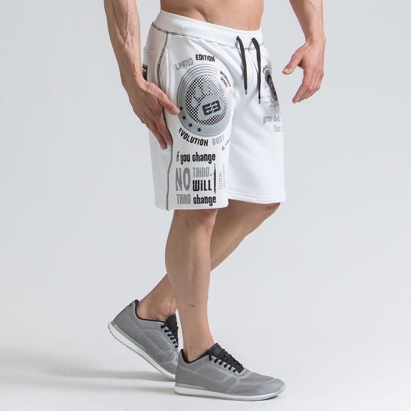 Mens Cotton Shorts Calf-length Gyms Fitness Bodybuilding Casual Joggers Workout Sporting Short