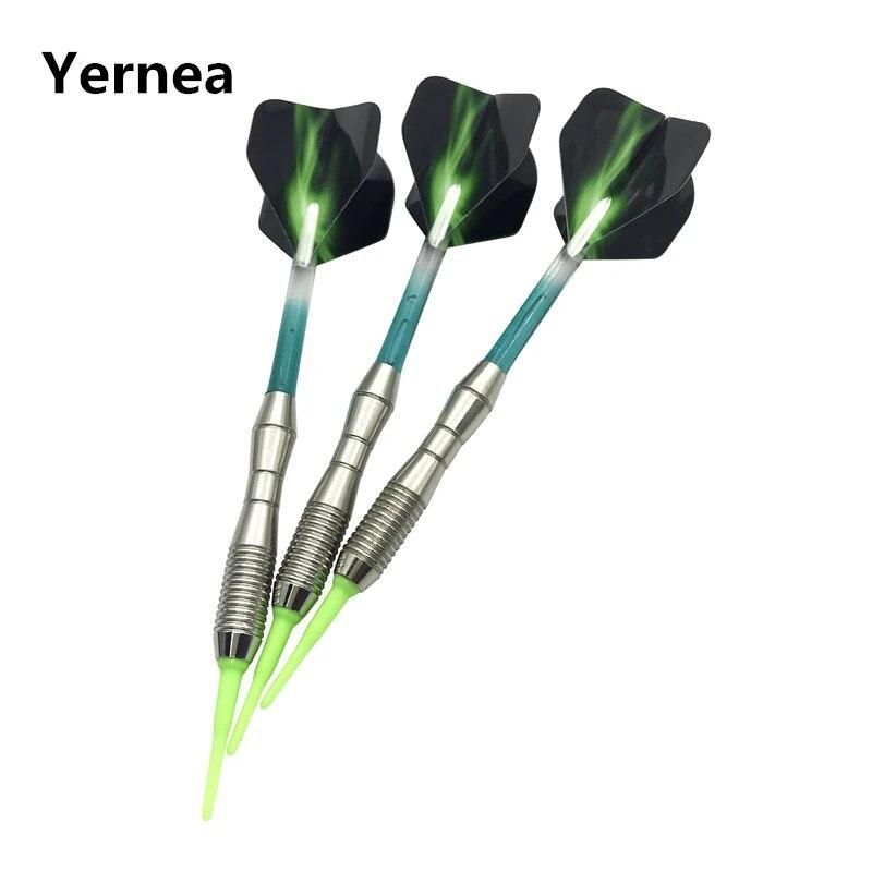 3Pcs/set Soft Tip Darts Indoor Sports Entertainment Electronic Darts Crystal Nyion Dart Board Shafts Aurora Wing Dardos