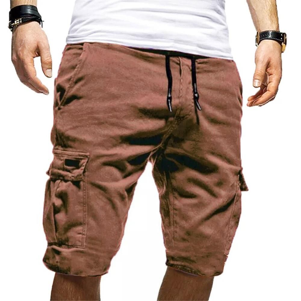 Blue Shorts Men Jeans Casual Male Short Pants Button-pocket Overalls Wind Overalls Shorts Bermudas