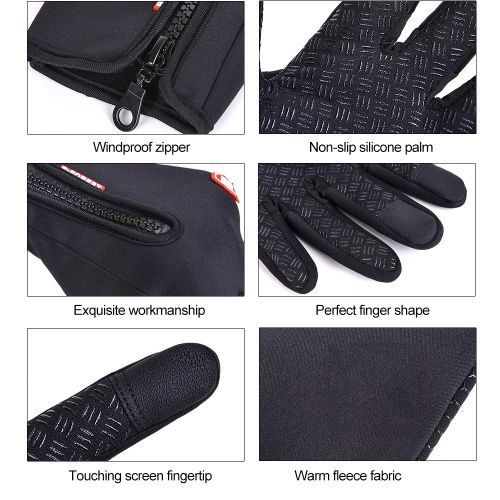 Driving Glove Outdoor Winter Warm Non-slip Touching Screen Cycling