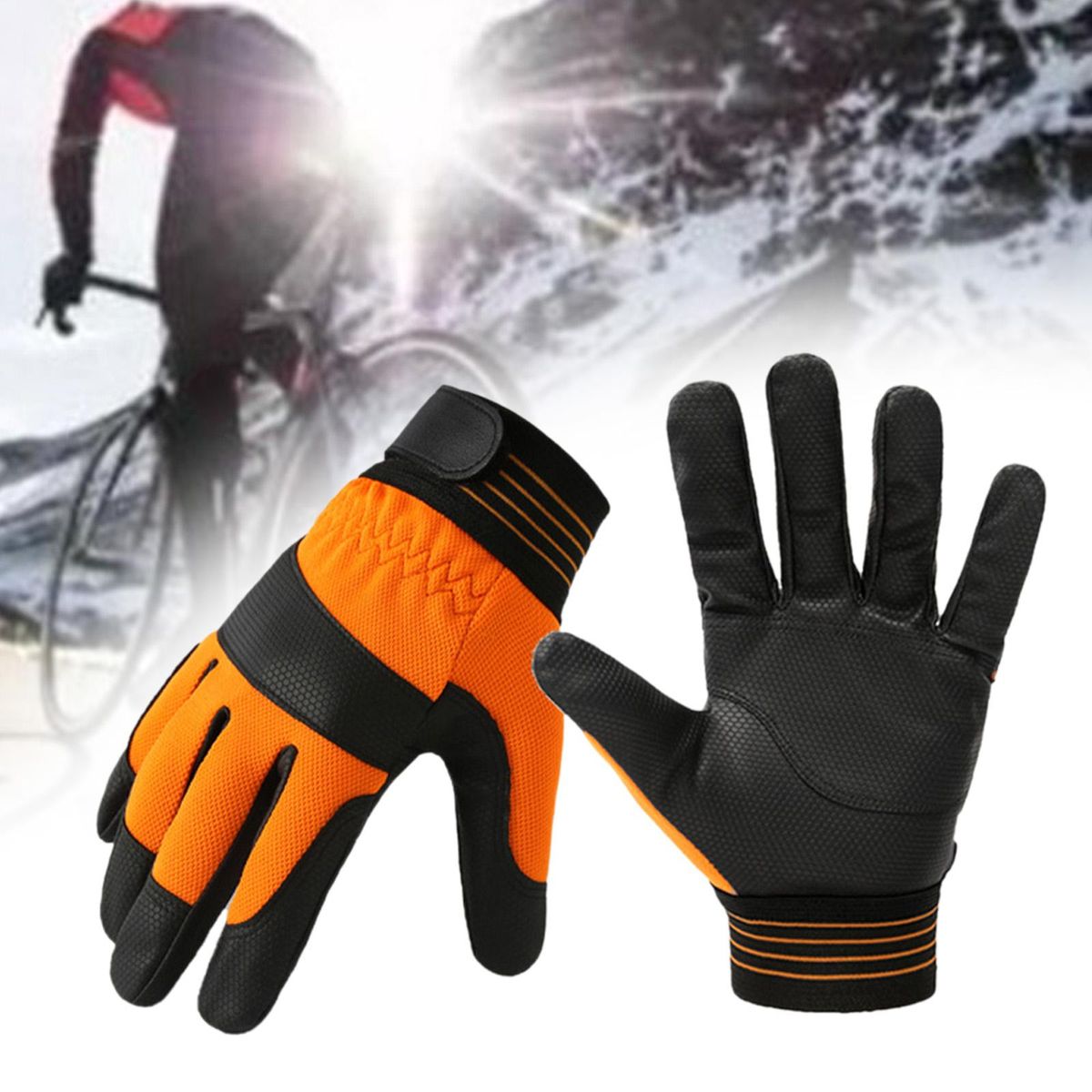 Windproof Winter Gloves Insulated Touch Screen Mittens For