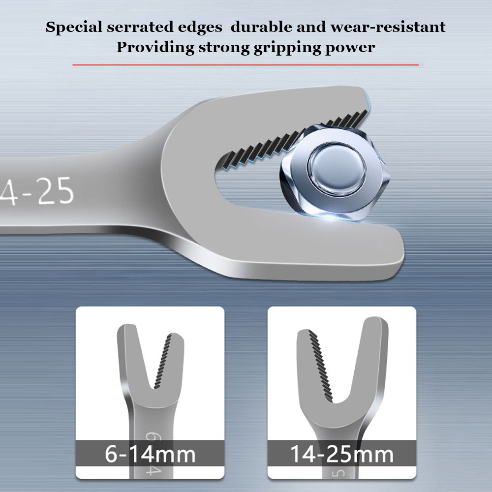 Multifunctional Double-Ended Wrench Open-End Wrench Spanner