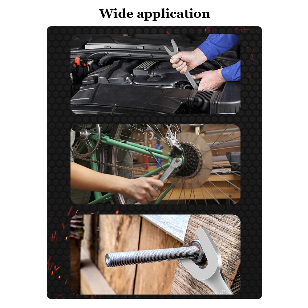 Multifunctional Double-Ended Wrench Open-End Wrench Spanner