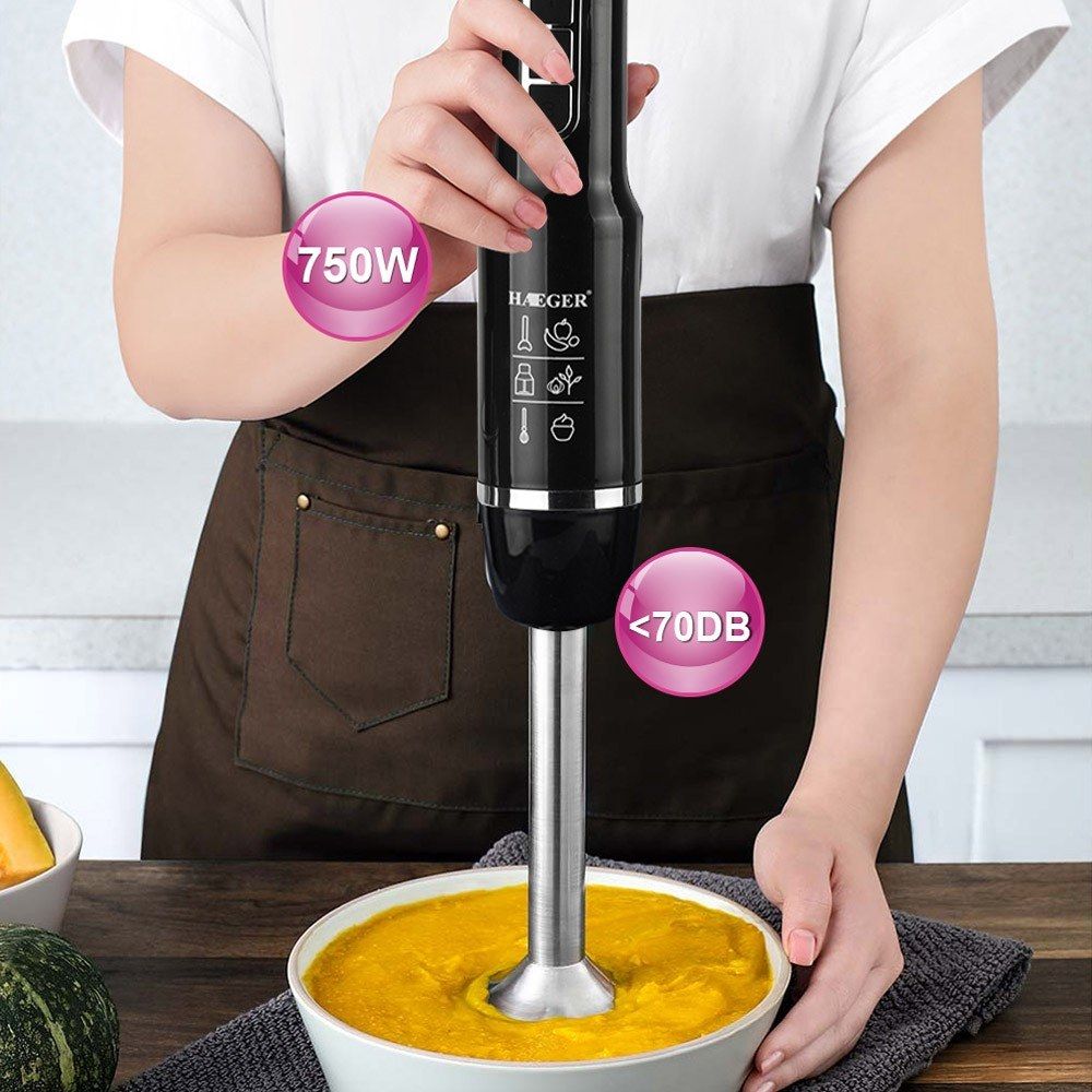 Multi-purpose Hand Blender 750W 3-speed Adjustable With Food