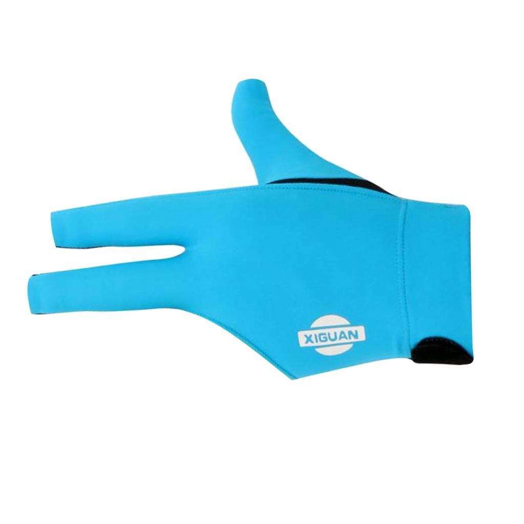 3-Finger Professional Elastic Snooker Pool Billiard Blue