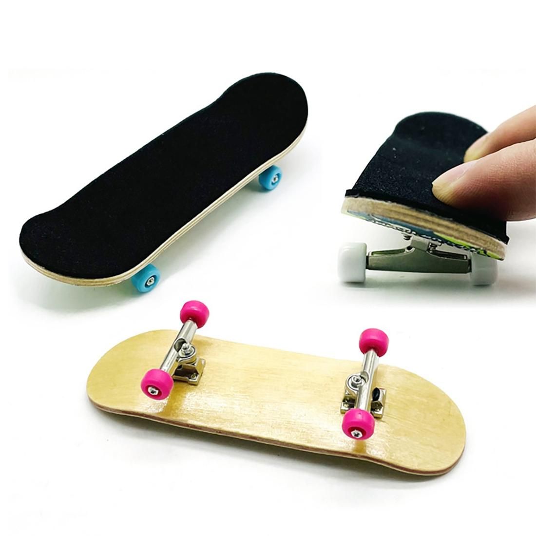 Multicolor 10 Pcs 29mm Fingerboard Trucks Finger Skateboard Deck with Nuts with Spanner Screwdriver for Finger Skateboards