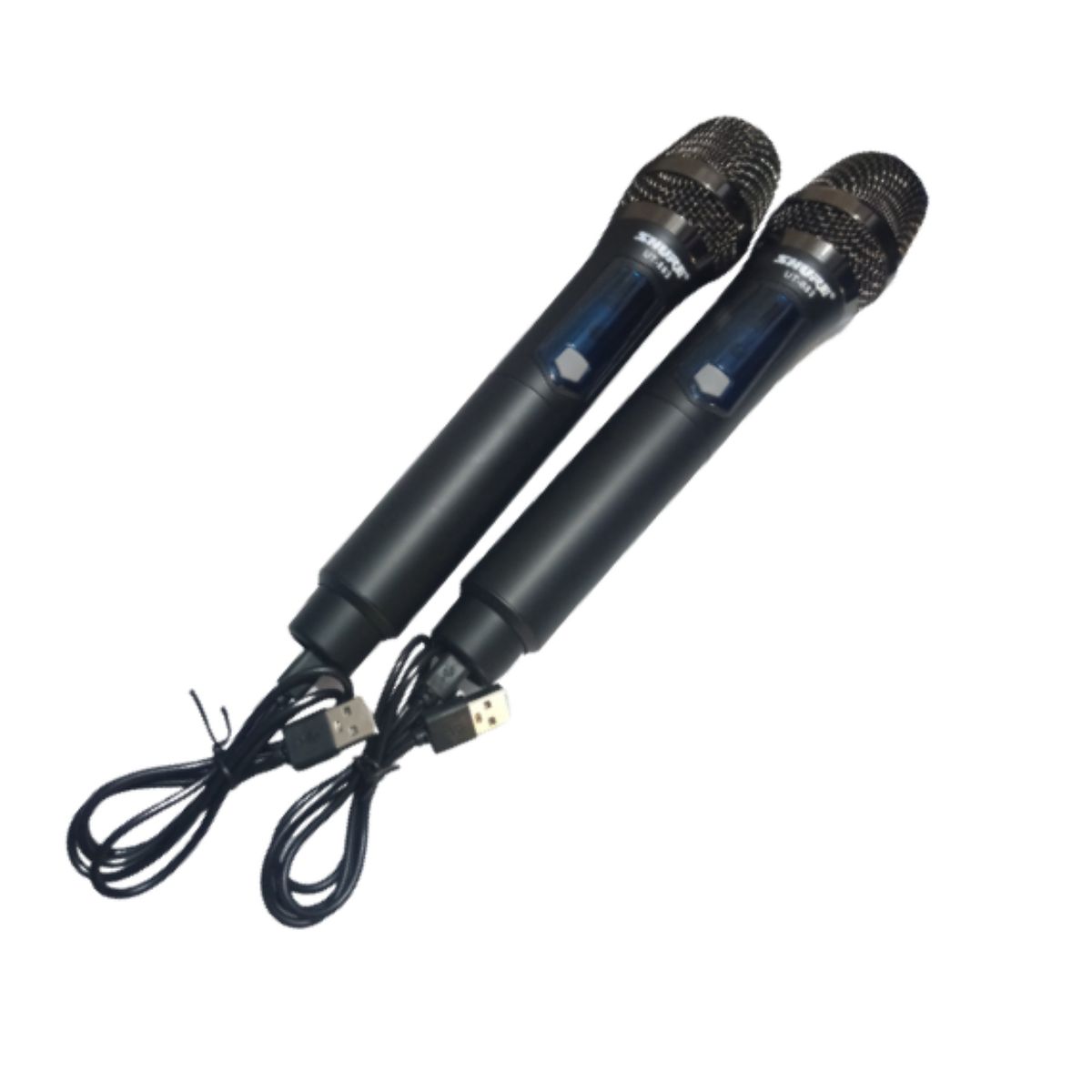 Professional Wireless Microphone With Rechargable Battery And Charger And USB Charging Jack