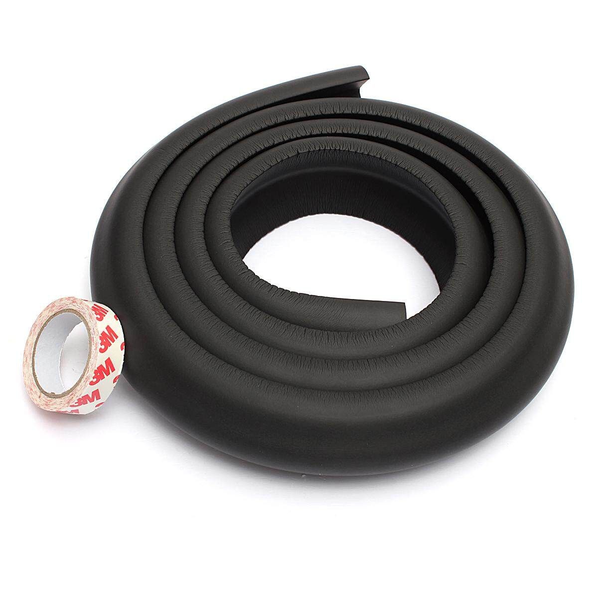 Baby Safety Table Desk Edge Corner Cushion Guard Strip Softener Bumper Protector Black