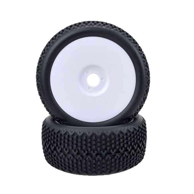 4PCS RC 1:8  Car Buggy Foam Rubber Tyre Tires & Wheel Rim For HPI HSP