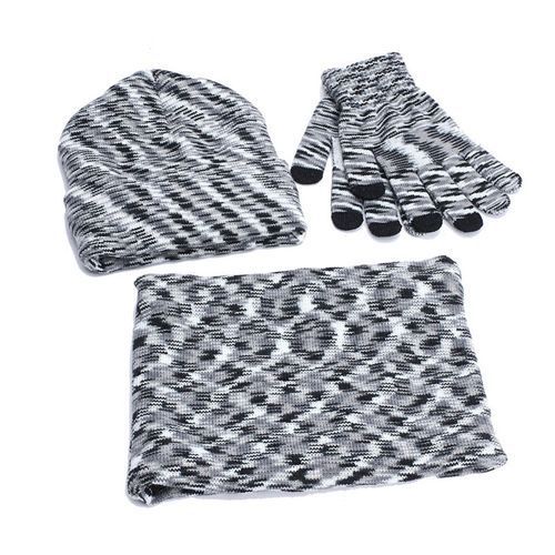 Men Autumn Winter Warm Knitted Fashion Fluffy Woolen-Black