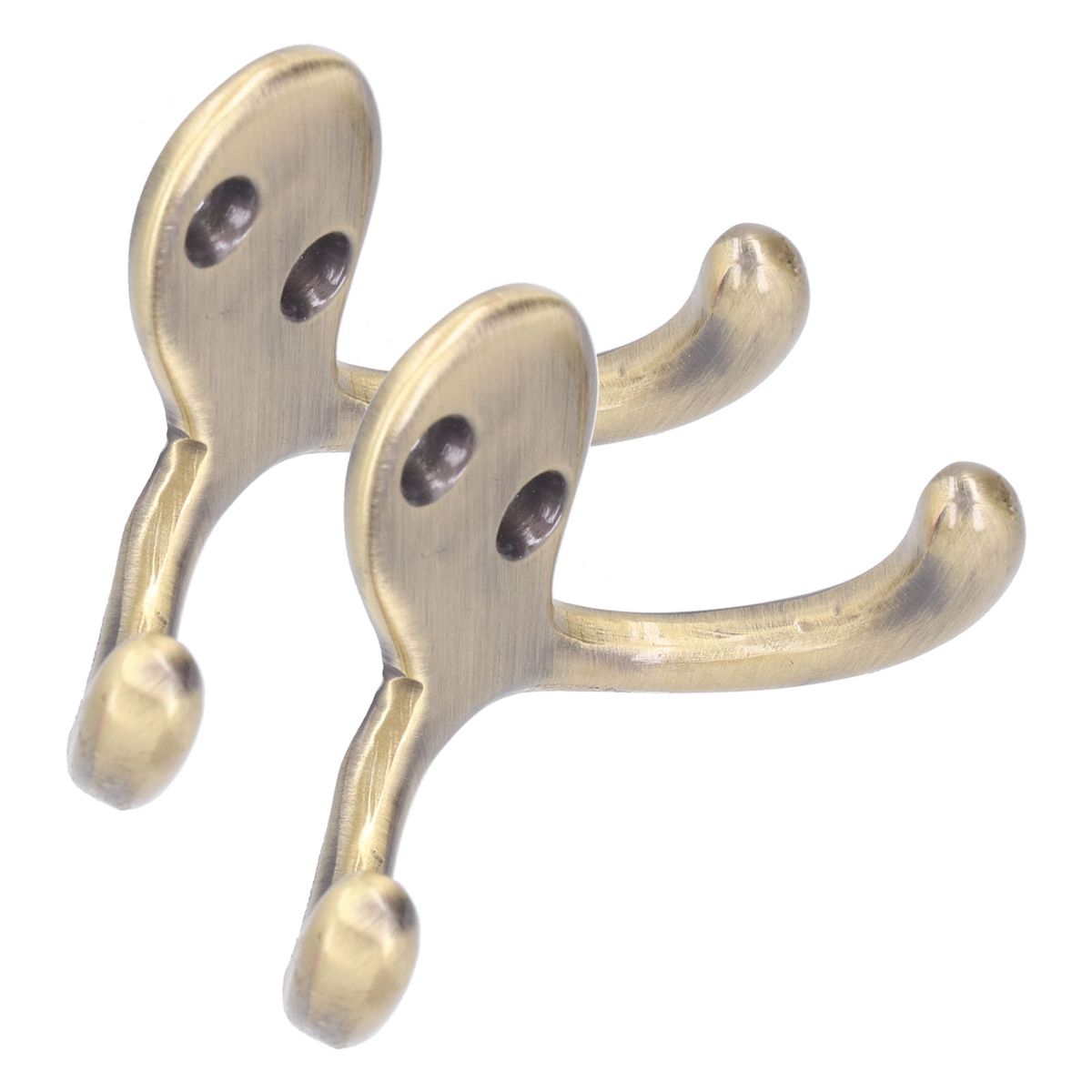 2Pcs Clothes Hook Zinc Alloy Simple Designed Easy Install