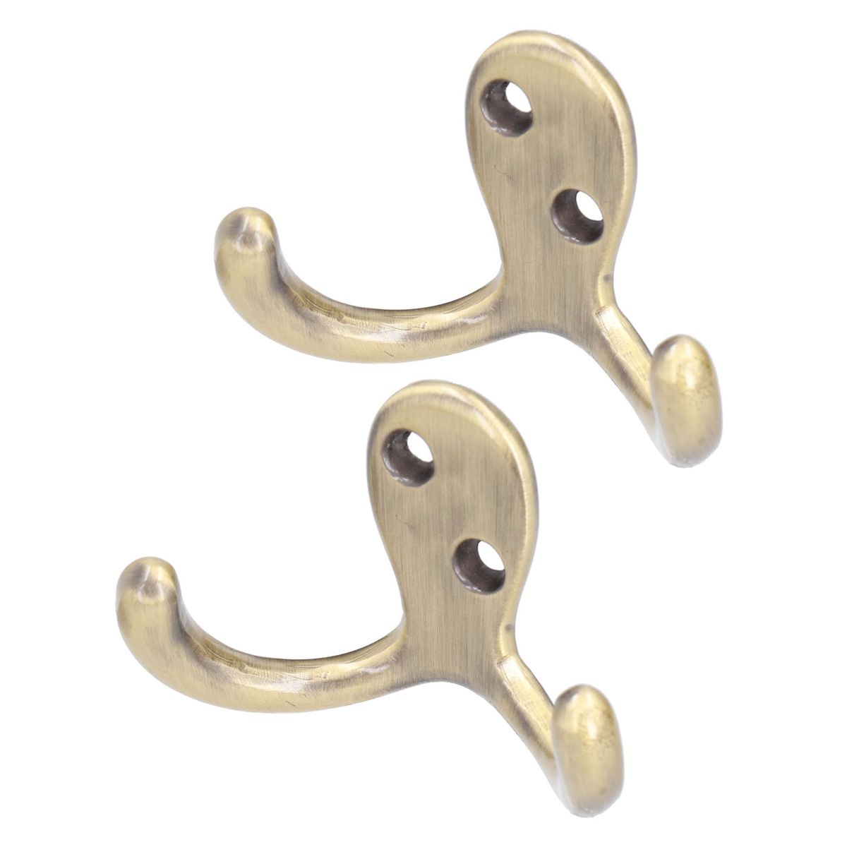 2Pcs Clothes Hook Zinc Alloy Simple Designed Easy Install