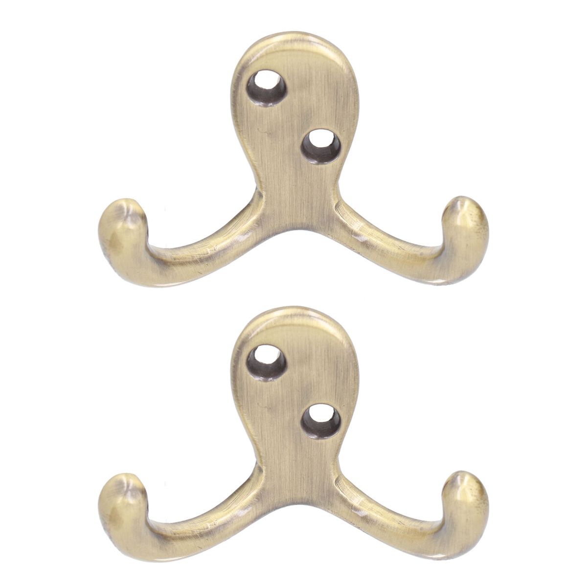 2Pcs Clothes Hook Zinc Alloy Simple Designed Easy Install