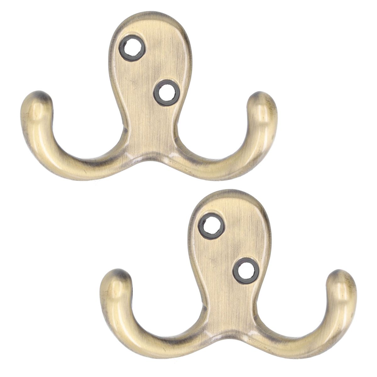 2Pcs Clothes Hook Zinc Alloy Simple Designed Easy Install