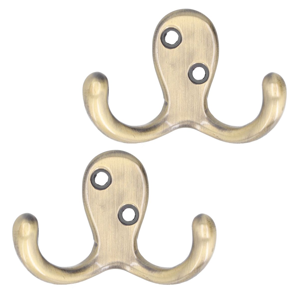 2Pcs Clothes Hook Zinc Alloy Simple Designed Easy Install
