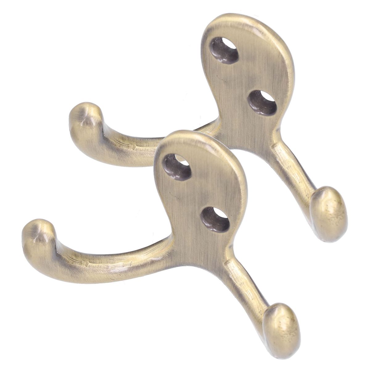 2Pcs Clothes Hook Zinc Alloy Simple Designed Easy Install