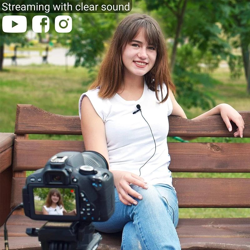 Professional Vlogging Wired Mini For Camera  Phone And Laptop Microphone