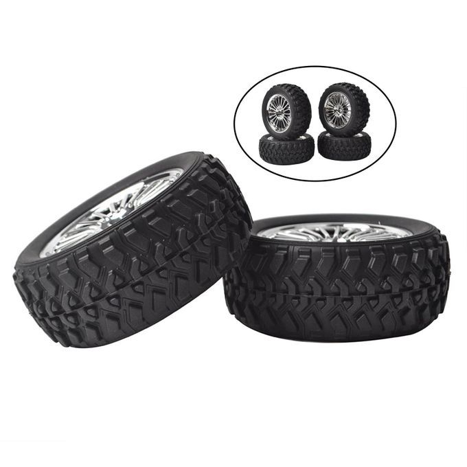 4/Set 1/10 Rally Tyres Wheel 12mm  Wear-Resist 75mm For HSP HPI RC