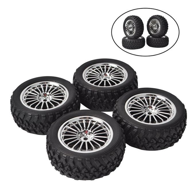 4/Set 1/10 Rally Tyres Wheel 12mm  Wear-Resist 75mm For HSP HPI RC