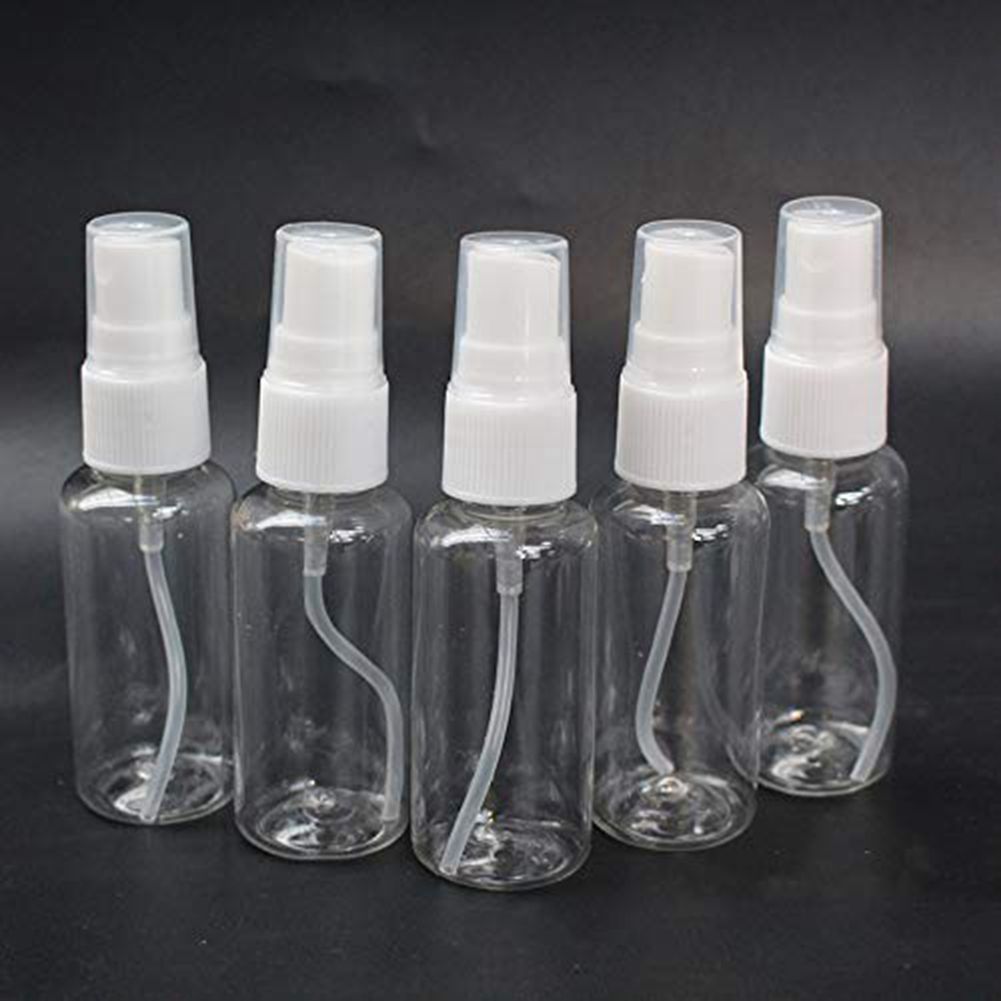 5Pcs Beauty Transparent Plastic  Empty Spray Bottle Small