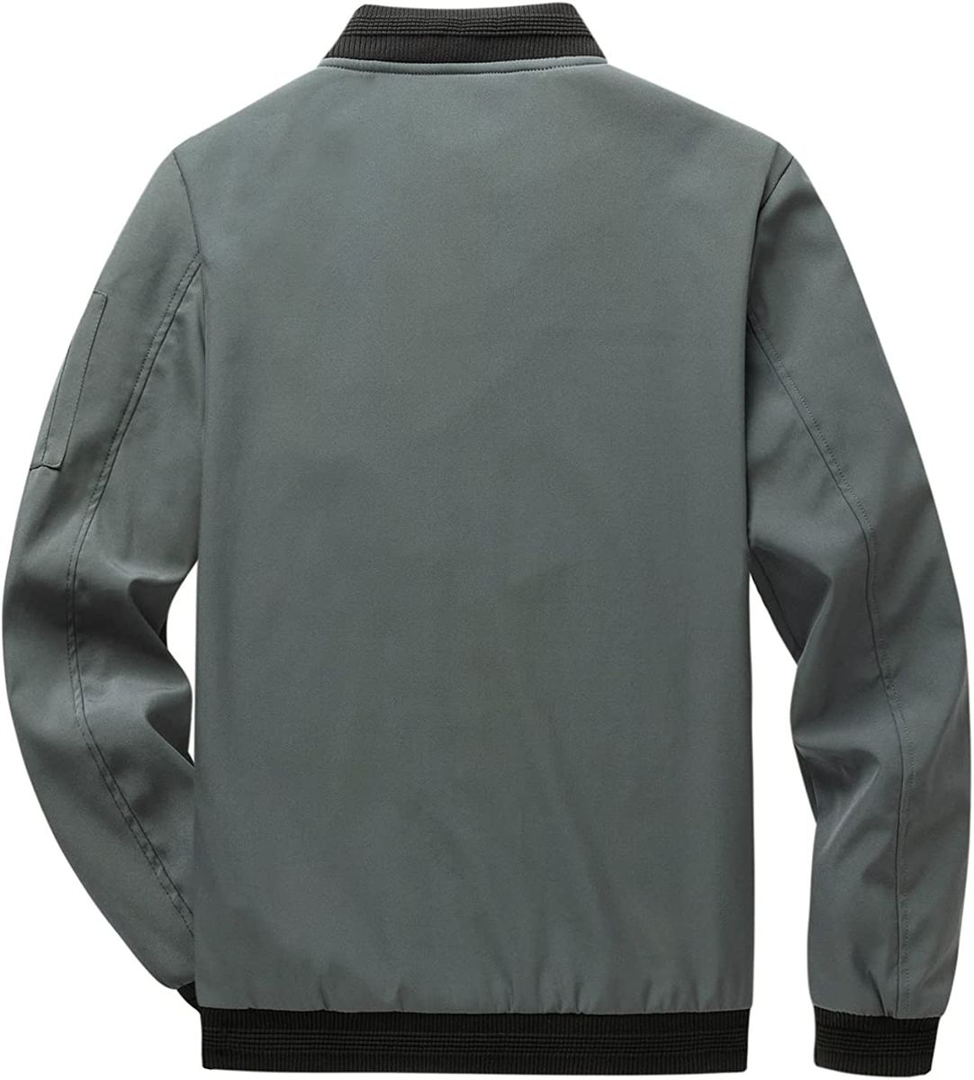 Men's Slim Fit Lightweight Softshell Flight Bomber Jacket Coat