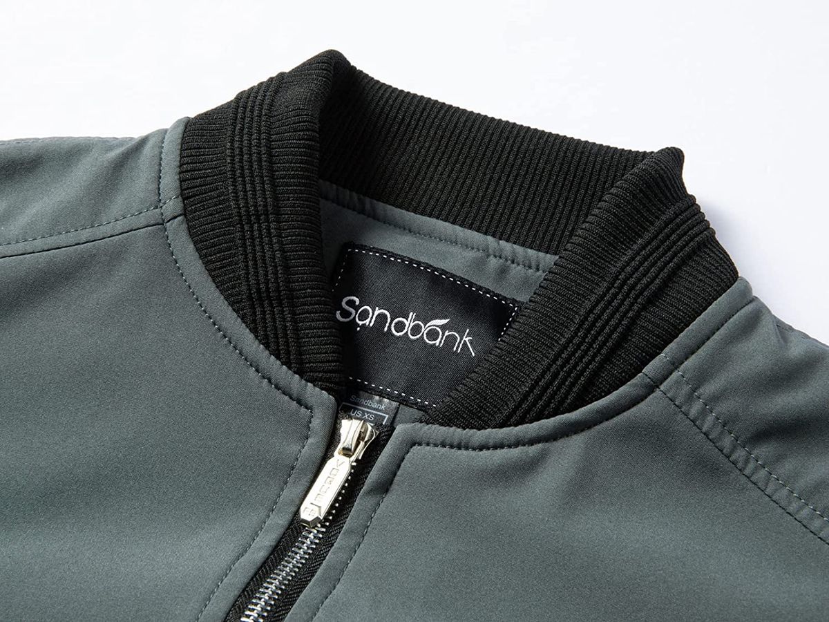 Men's Slim Fit Lightweight Softshell Flight Bomber Jacket Coat