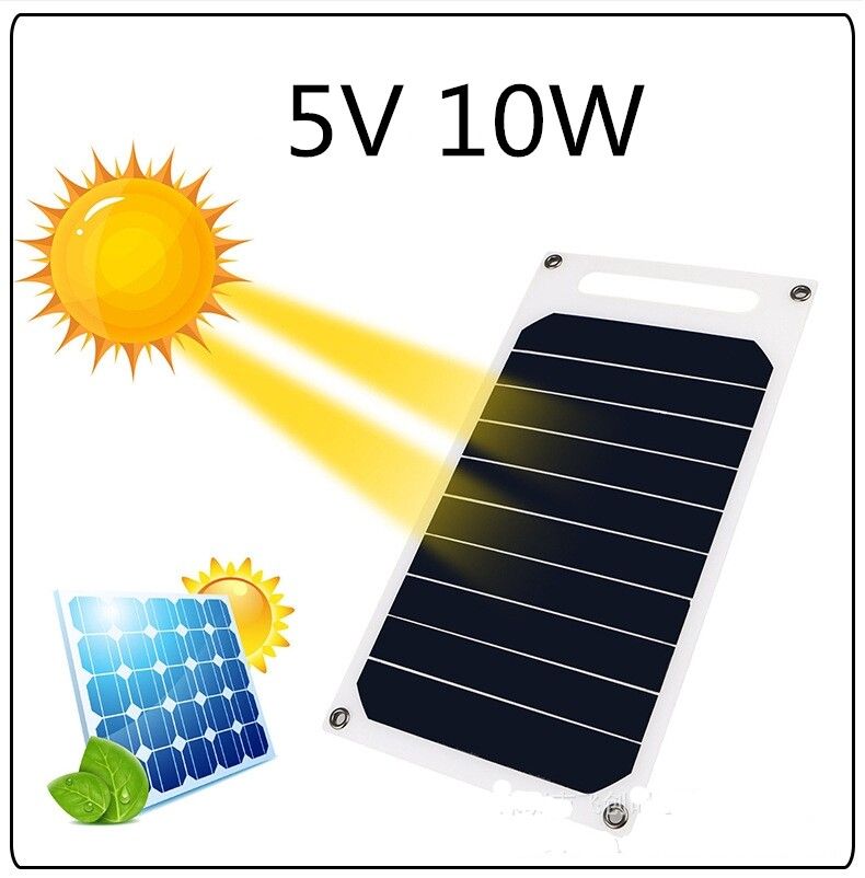 5V10W1.2A (No Corner In The Middle) 26x14.5x0.3cm Ultra-thin Solar Charging Board