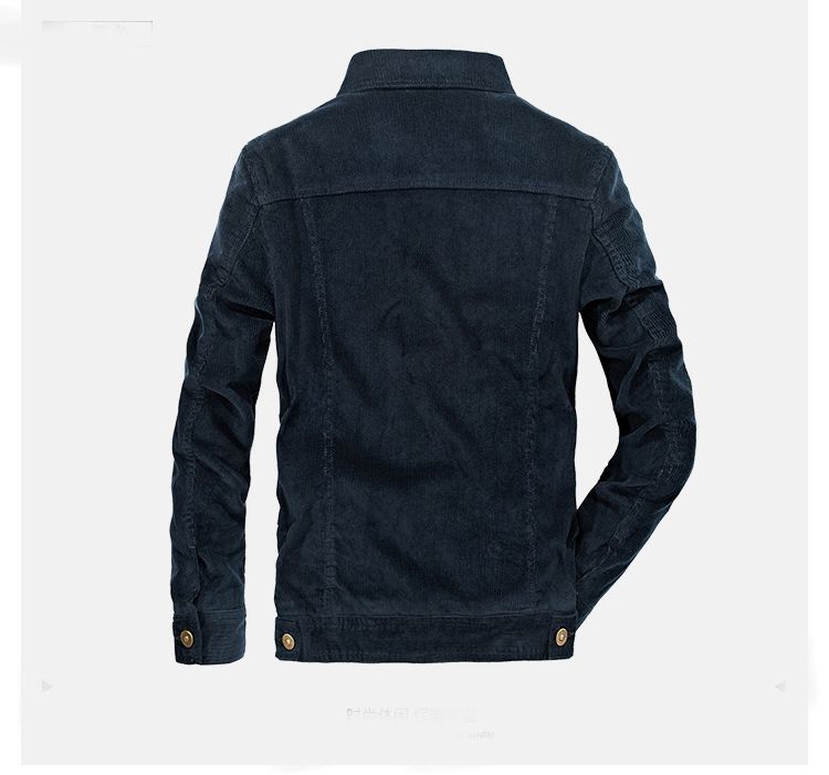 100% Cotton Corduroy Fashion Military Bomber Man Jackets